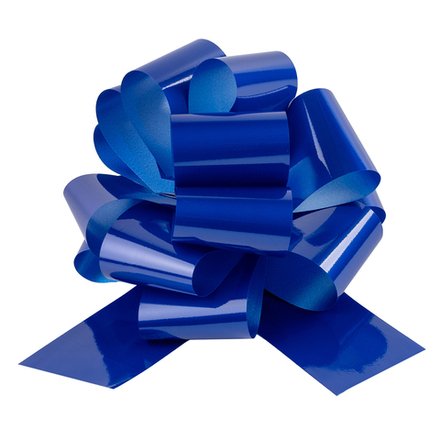 Бант Шар Синий  Лаковый  21 см.