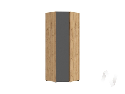 Шкаф угловой ШК 04 МС Хелен ЛДСП (дуб крафт золото/серый графит)