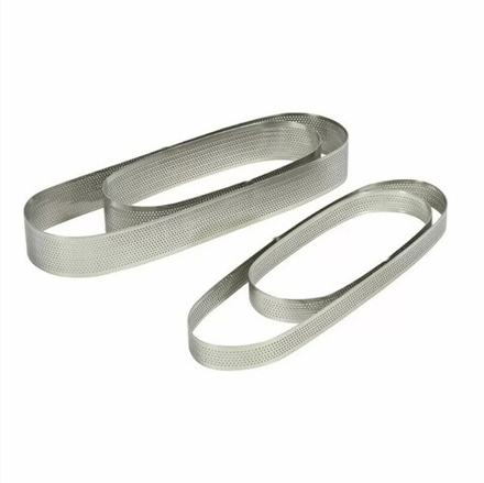 Форма овальная перфорированная  19*7*3.5 cm  P.L.