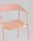 Стул Eila с подушкой пластик розовый