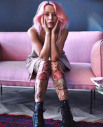 Колготки с принтом в виде детских рисунков (Размер: S-M-L) (Цвет: бежевый)