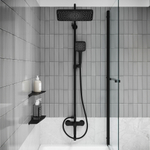 Душевая система 35к IDDIS PARBL3Fi06 "Parker" лейка "Тропический душ" ЧЕРНЫЙ матовый