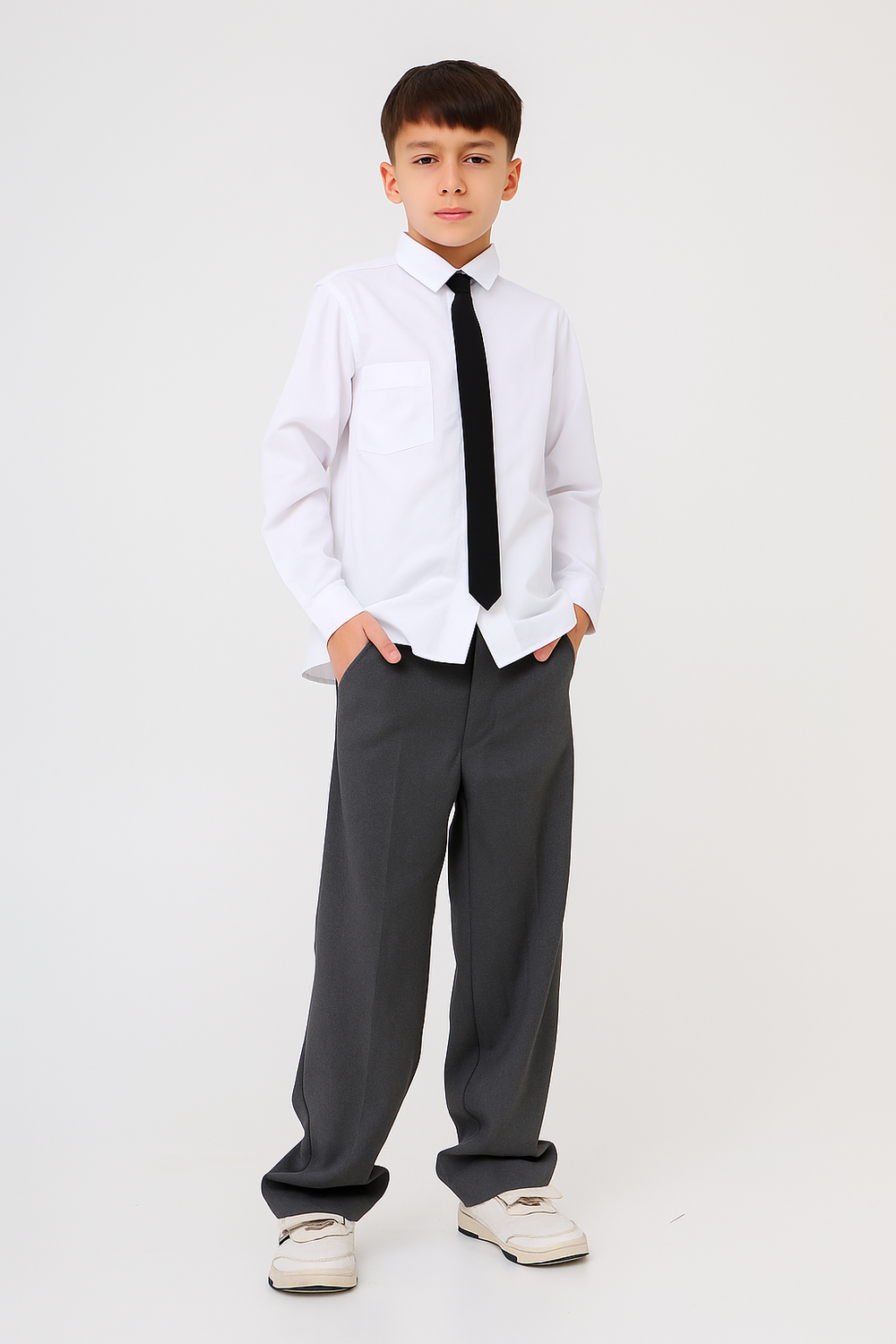 Брюки классика для мальчика, серые