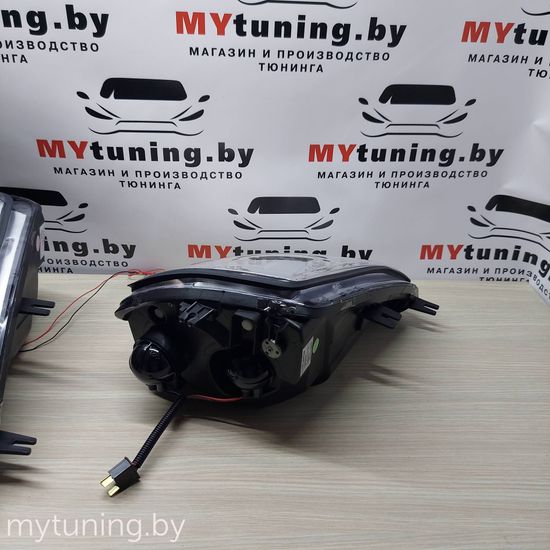 Передние фары angel eyes chrome для Mitsubishi Eclipse D50