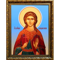Святая Владислава. Икона на холсте.