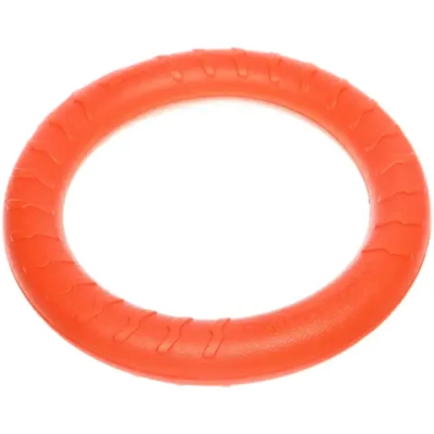 Кольцо - пуллер для собак средних и крупных пород «ЛЮБИМЫЙ БРО», цвет оранжевый, d - 29см (подвес)