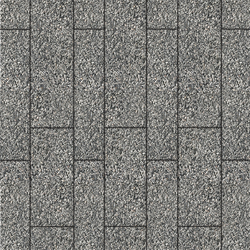 Тротуарная плитка ПАРКЕТ - Гранит+ Серый с черным, комплект из 4 видов плит