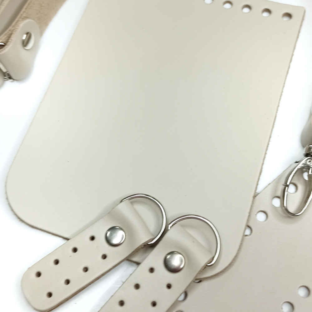 Комплект для мини-сумки Кожа Белый шоколад