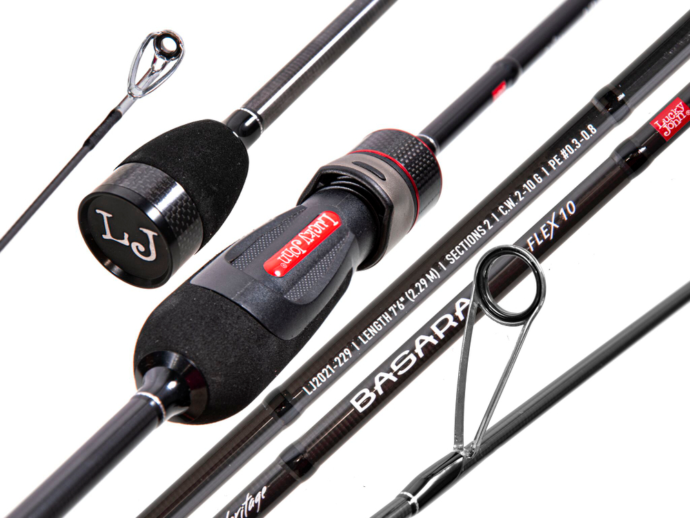 Спиннинг Lucky John Basara Flex 7`6" / 229 см, 2-10 г