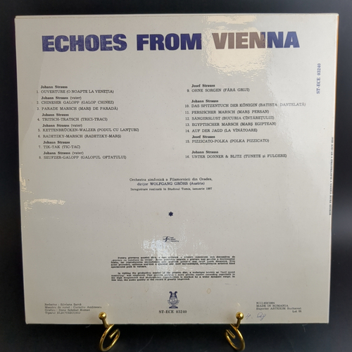 LP Echoes from Vienna. Виниловая пластинка 12 дюймов. Румыния 1984 год
