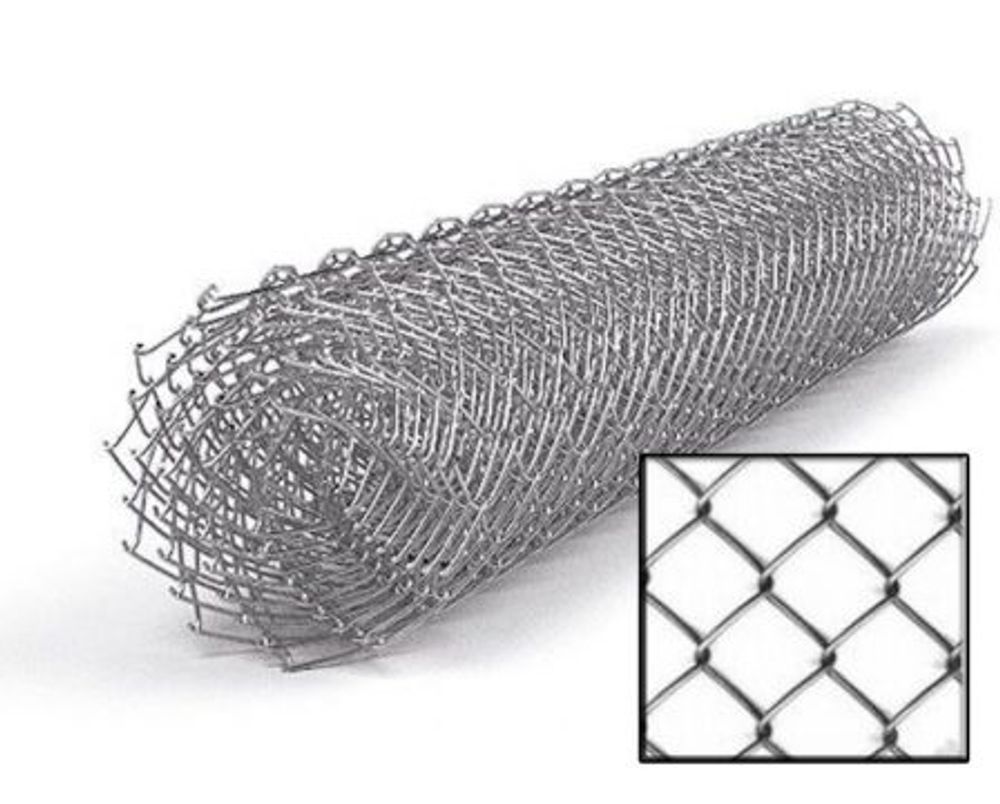 Сетка Рабица ПВХ 50*50 d-2,5мм 1,5*10м. Зеленая