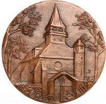 France, Le Prieuré de Croissy-sur-Seine Commemorative Medal, 1968