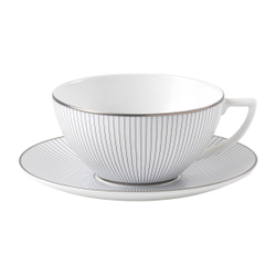 Wedgwood Чайная чашка Jasper Conran Pin Stripe 250 мл с блюдцем