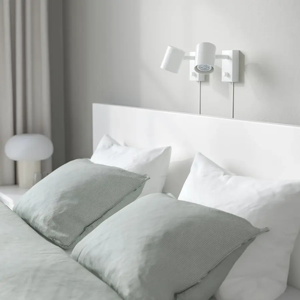 Каркас кровати с 4 ящиками для хранения - IKEA MALM, 200х180 см, белый, МАЛЬМ ИКЕА