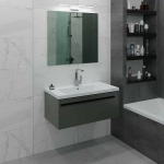 Тумба с раковиной LA FENICE Elba Grigio 100 серая