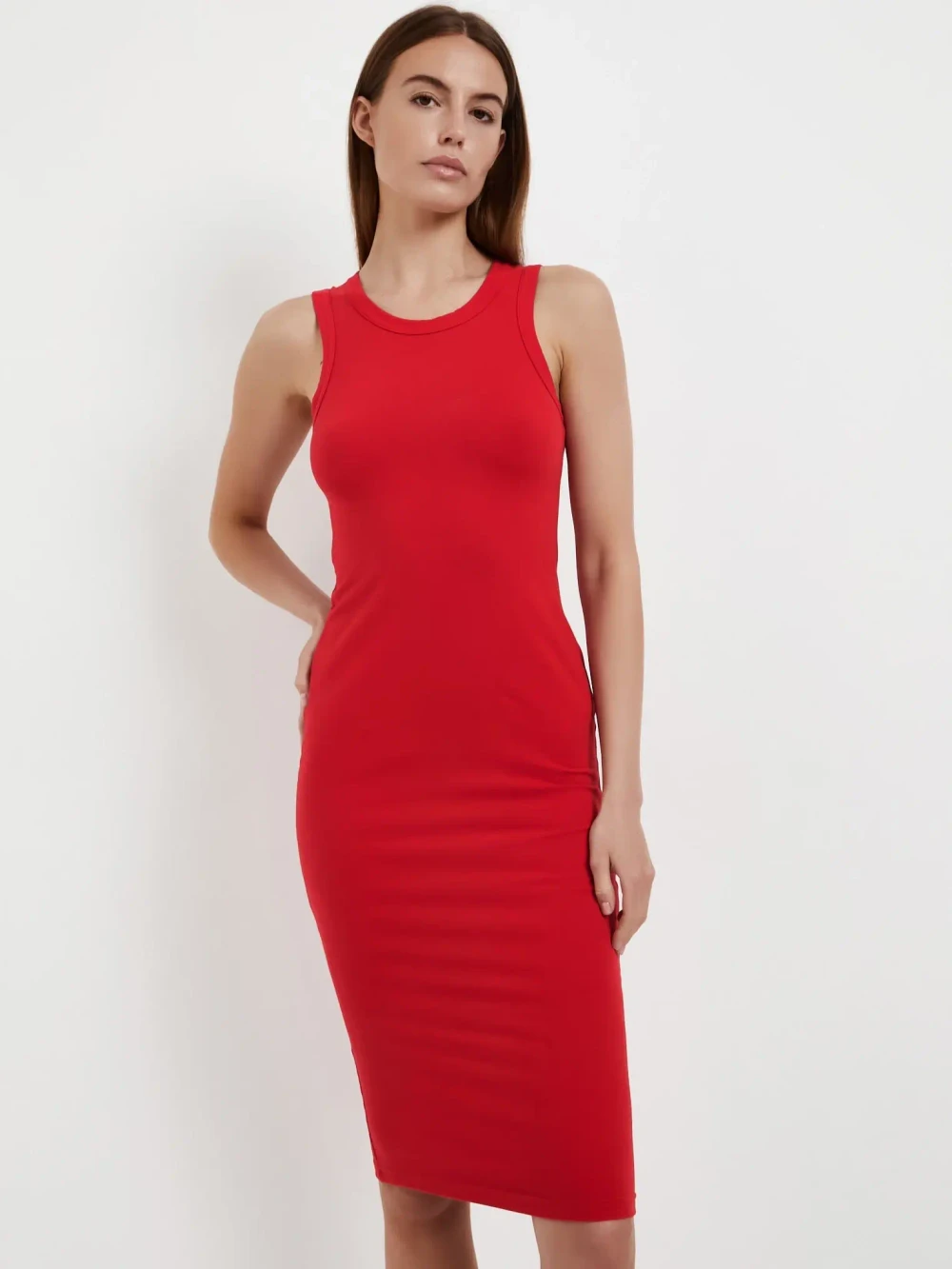 Платье Футляр Красный