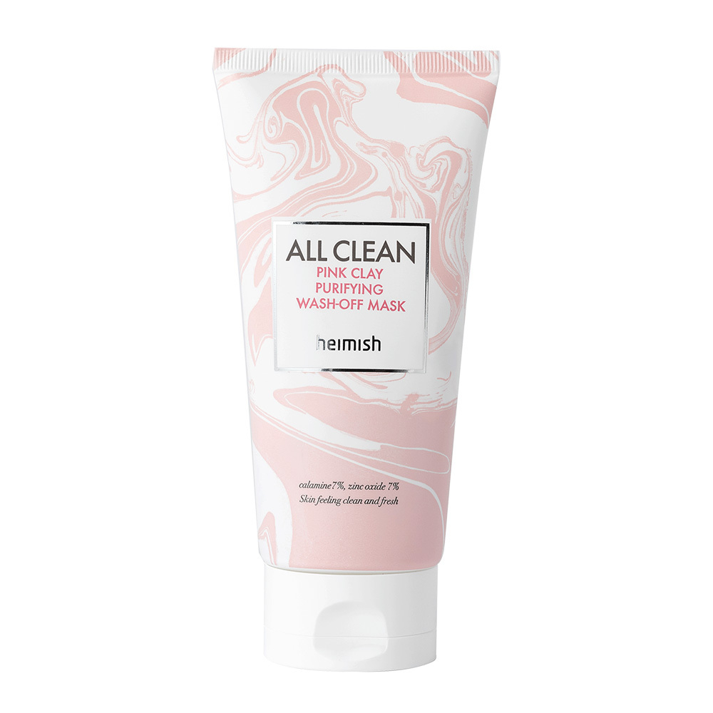 Очищающая глиняная маска с цинком Heimish All Clean Pink Clay Purifying Wash Off Mask