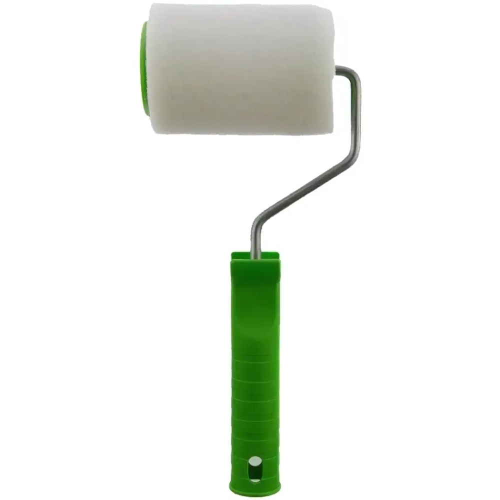 Валик с рукояткой поролоновый 100 мм, D 48 мм, D ручки 6 мм Россия Сибртех