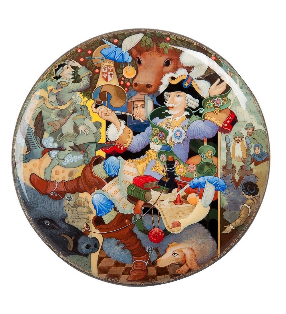 ШК-30/ 38 Шкатулка «Барон Мюнхгаузен» Кардова А.