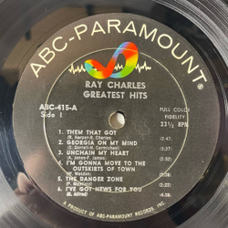 Винтажная виниловая пластинка LP Ray Charles, Greatest Hits (США 1962) Unchain My Heart