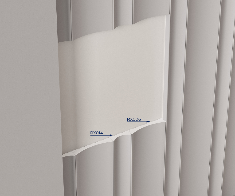 Cosca Decor. Молдинг финишный MF007, 31х12, 2800мм, Экополимер