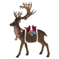 GAEM Фигурка декоративная с подсветкой "Олень", L23 W12 H32 см, (2хAAA н/п)