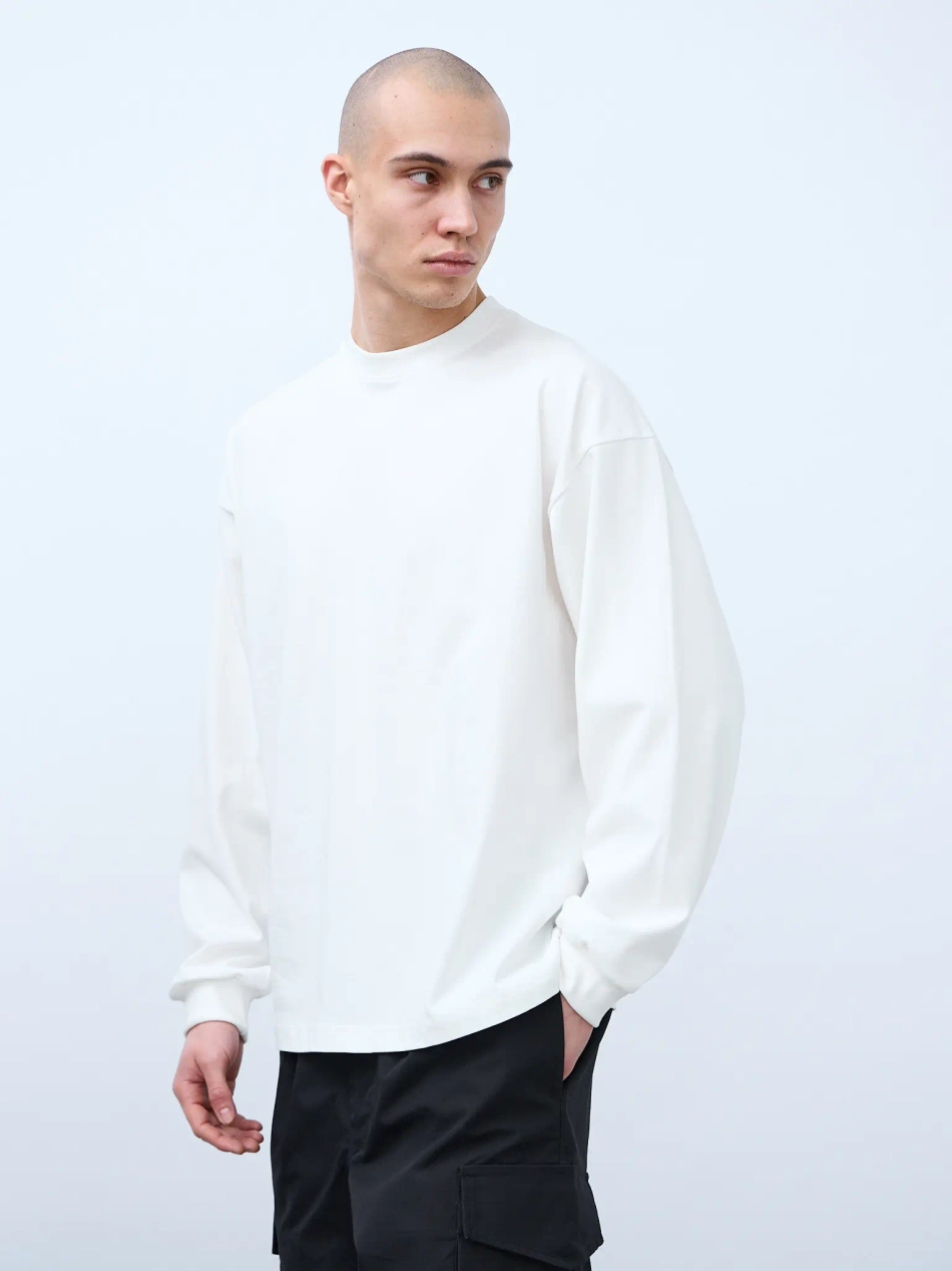 Лонгслив оверсайз (молочный) 230 г