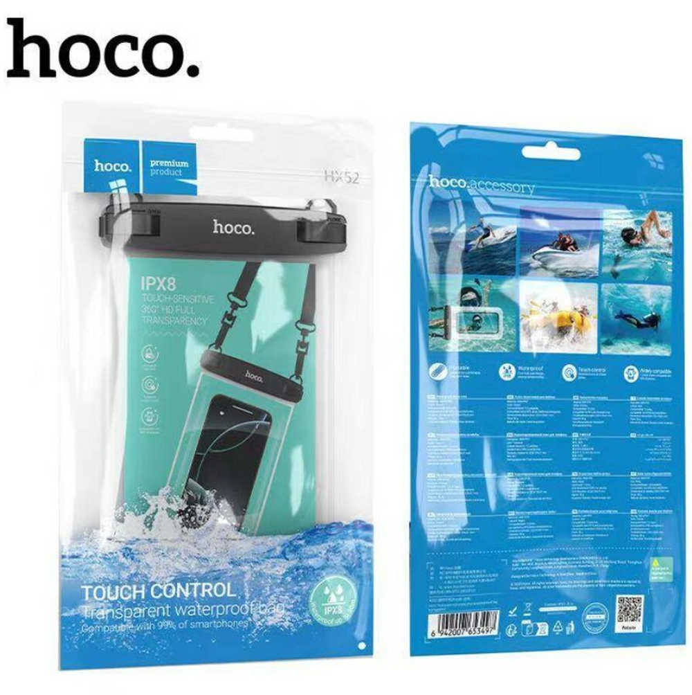 Универсальный водонепроницаемый чехол для смартфона HOCO HX52 (черный)