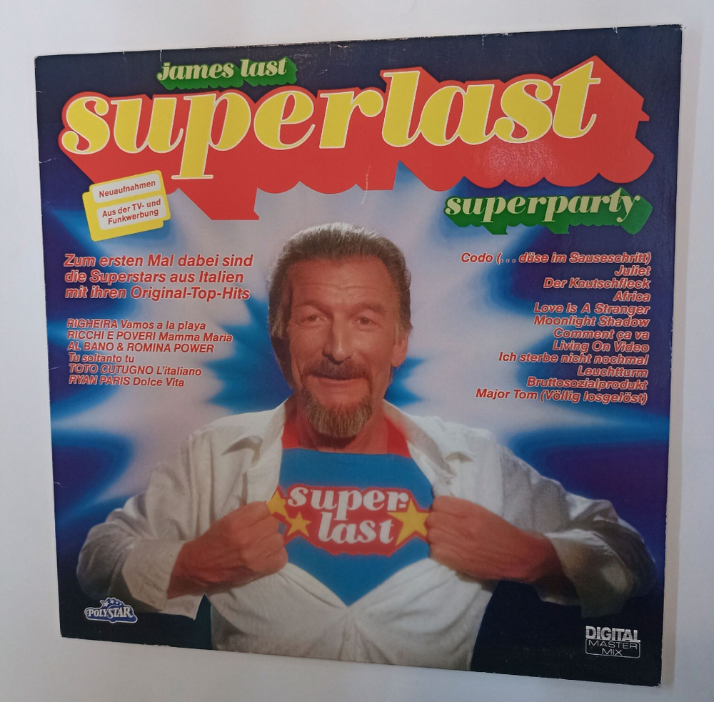 Винтажная виниловая пластинка LP James Last Superlast (Germany 1983)