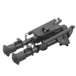 Сошки Vector Optics Defence Carbon, Fiber 6-9" Swivel Bipod, на быстросъемные антабки + адаптер Picatinny (15,5-23 см)