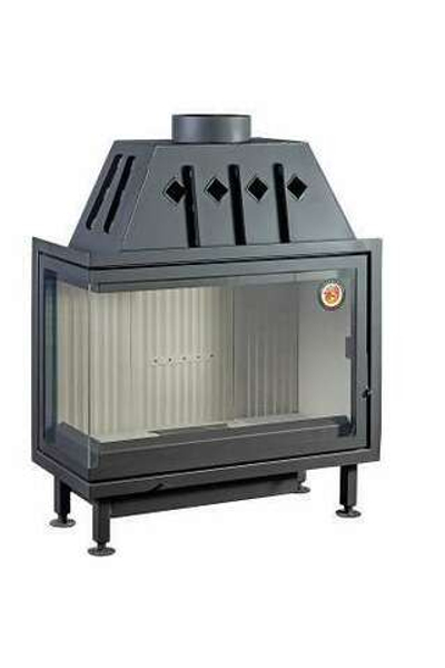 Каминная топка Экокамин Альфа 1000 L два стекла левая