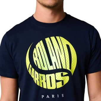 Мужская теннисная футболка Roland Garros Santiago T-Shirt - небесный