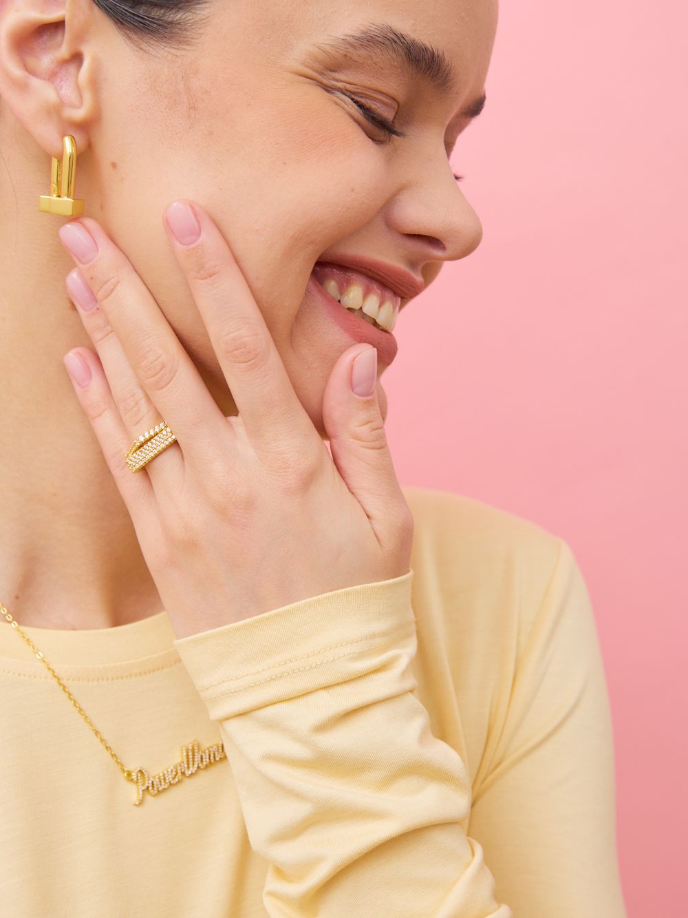 СЕРЬГИ "STATEMENT 2 IN 1"