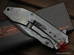 Cкладной нож VN P563 c клинком из стали 420, рукоять Stainless Steel