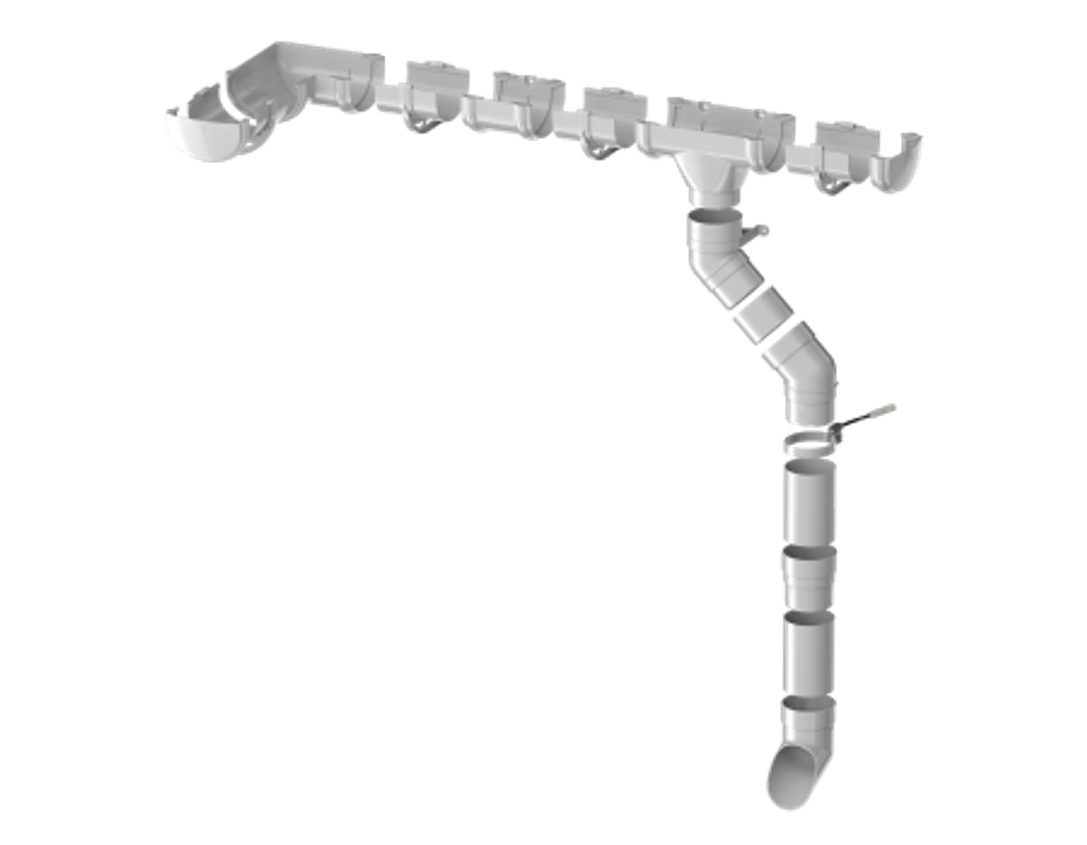 ТН ОПТИМА муфта трубы, белый