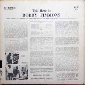 Bobby Timmons / This Here Is Bobby Timmons (LP)