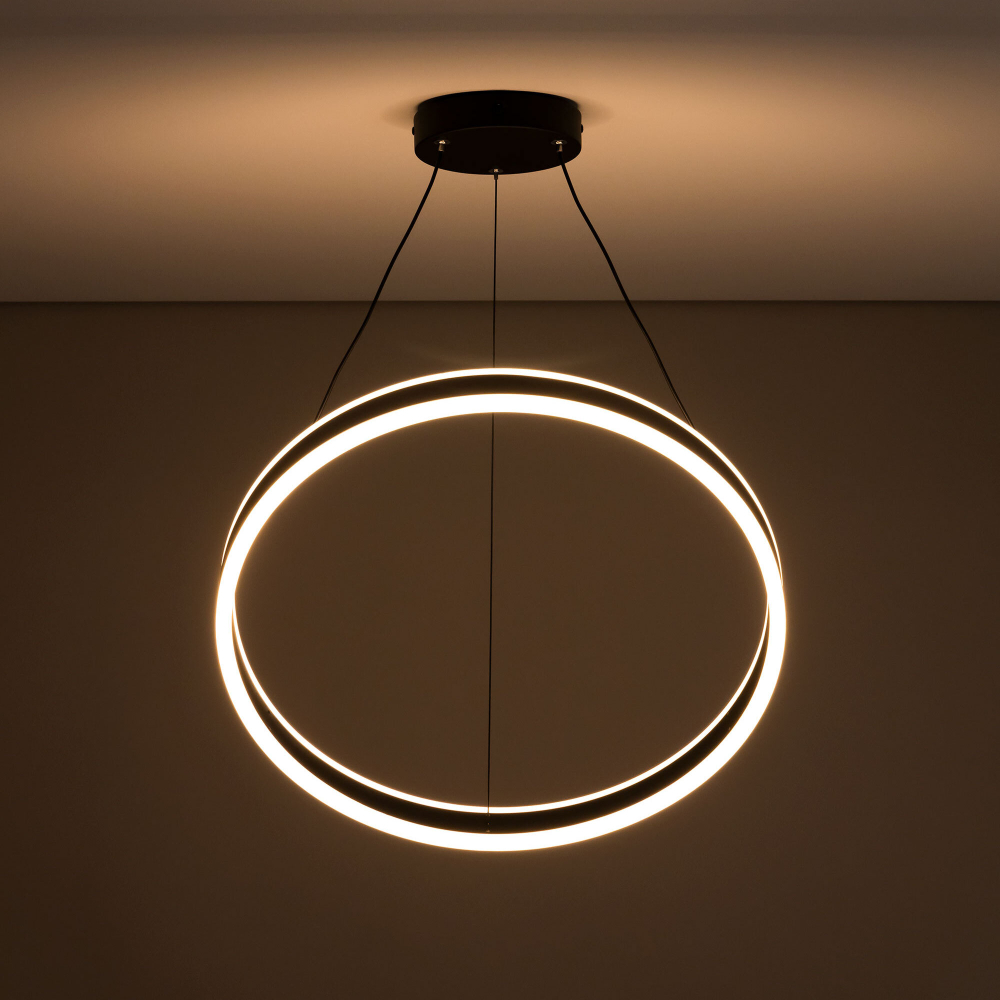 Citilux Дуэт CL719501 LED Люстра подвесная с пультом Чёрная