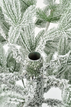 Ель искусственная Царь елка Беверли стройная заснеженная 230 см