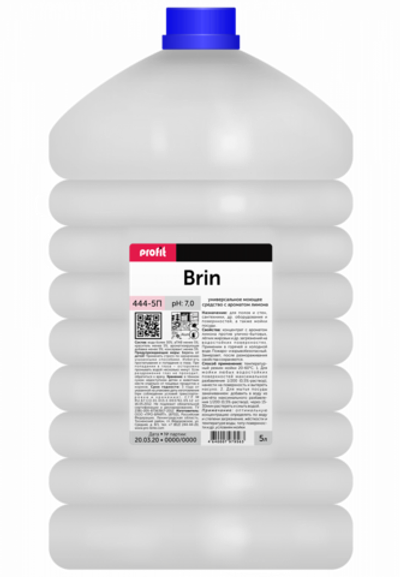 444-5П Profit Brin (Профит Брин) 5л (4шт) Универсальное моющее средство с ароматом лимона, концентрат 1/200