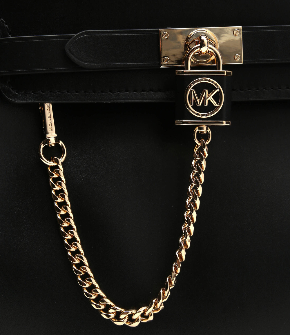 кожаная сумка-трапеция hamilton legacy Michael Kors - черный(30F1G9HS9L)