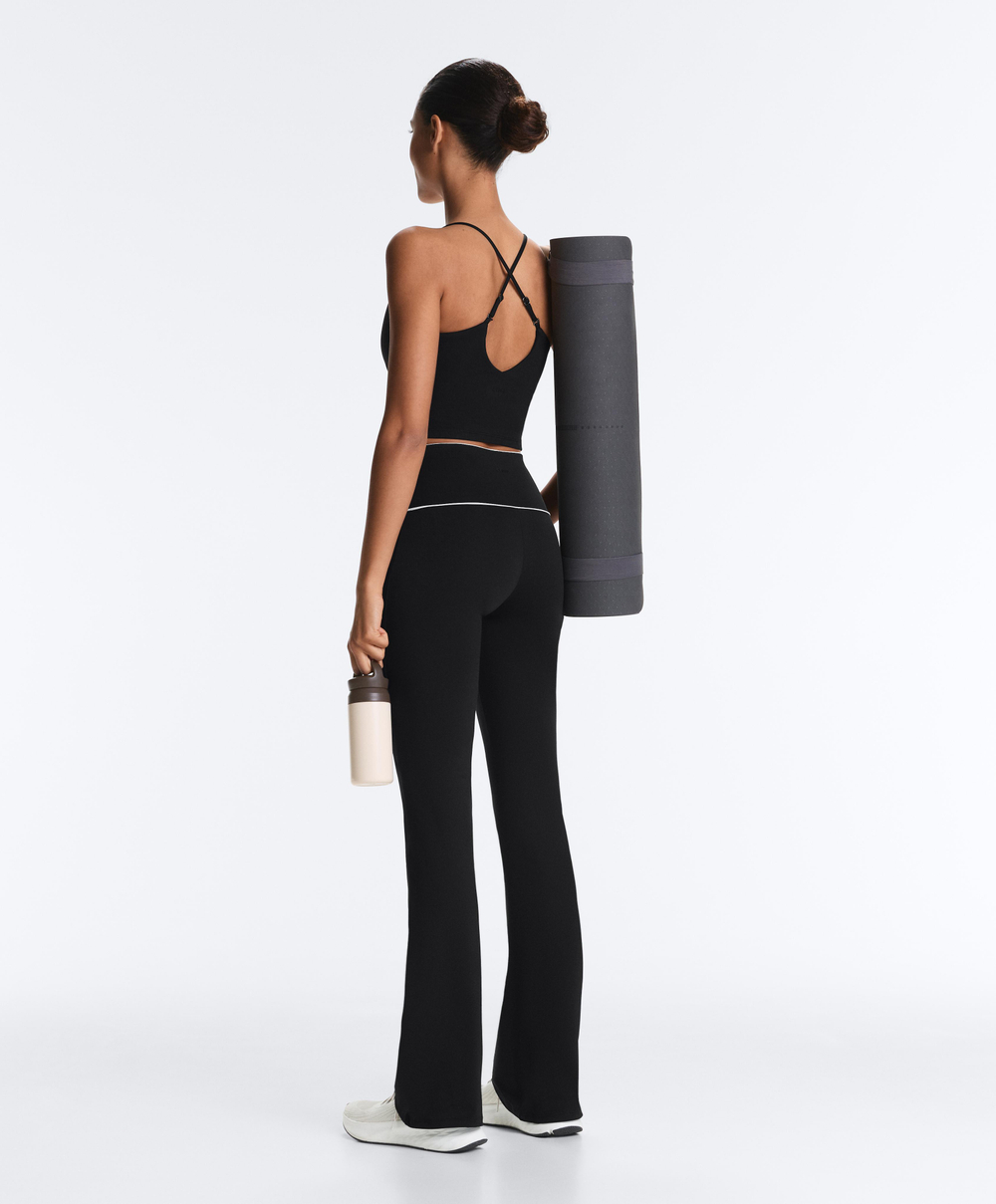 Oysho Топ Comfortlux с регулируемыми бретелями, черный