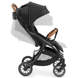 Детская прогулочная коляска Happy Baby Lynn black & flora