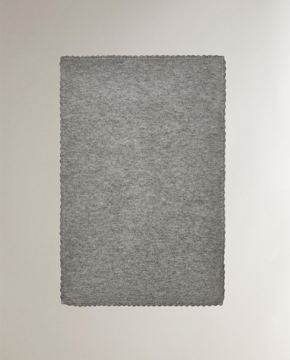Zara Home плед детский из полиамида, серый, 70x100 см