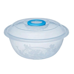 Таз "Изобилие" 15 л мерный прозрачный с крышкой цвет в ассортименте