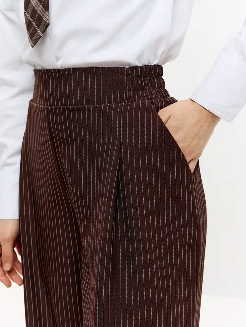 Брюки палаццо на резинке осенние