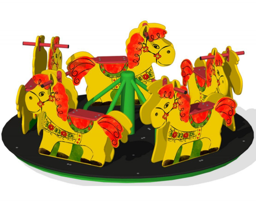 Карусель с росписью Федосеевская игрушка КР-09.1