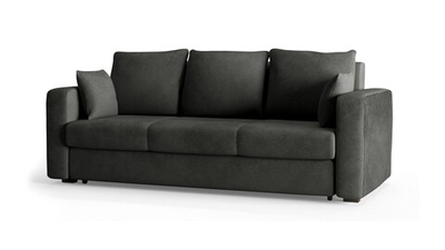 Диван Ливерпуль Лайт Vivaldi 37 230*94*80 см, Серый Велюр Еврокнижка Фиеста