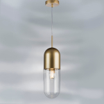 690013 Подвесной светильник RAMO 1х40W E27 ШАМПАНЬ/ПРОЗРАЧНЫЙ