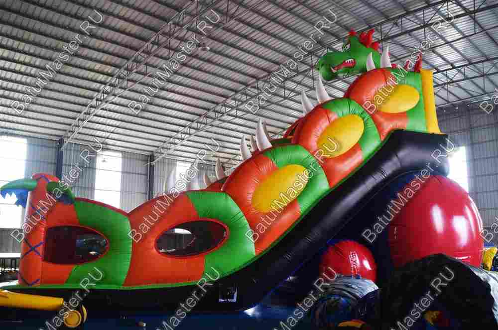 Батут-горка "Дракон 2", 11*6*9 м