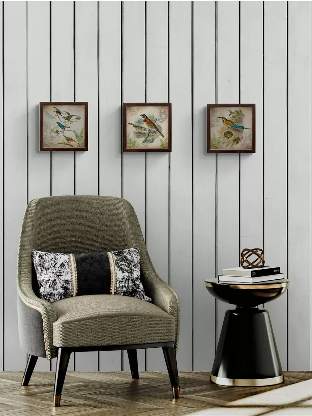 Картина на стену интерьерная на хосте 22,5*22,5 см